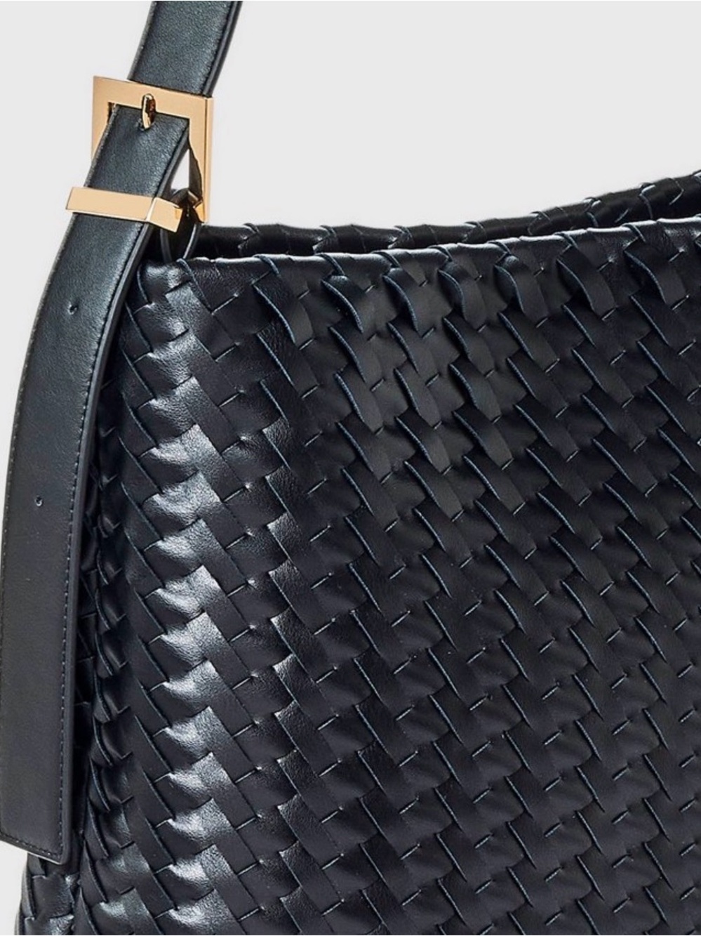 A New Day Black Woven Shoulder Bag - Picture 4 of 4